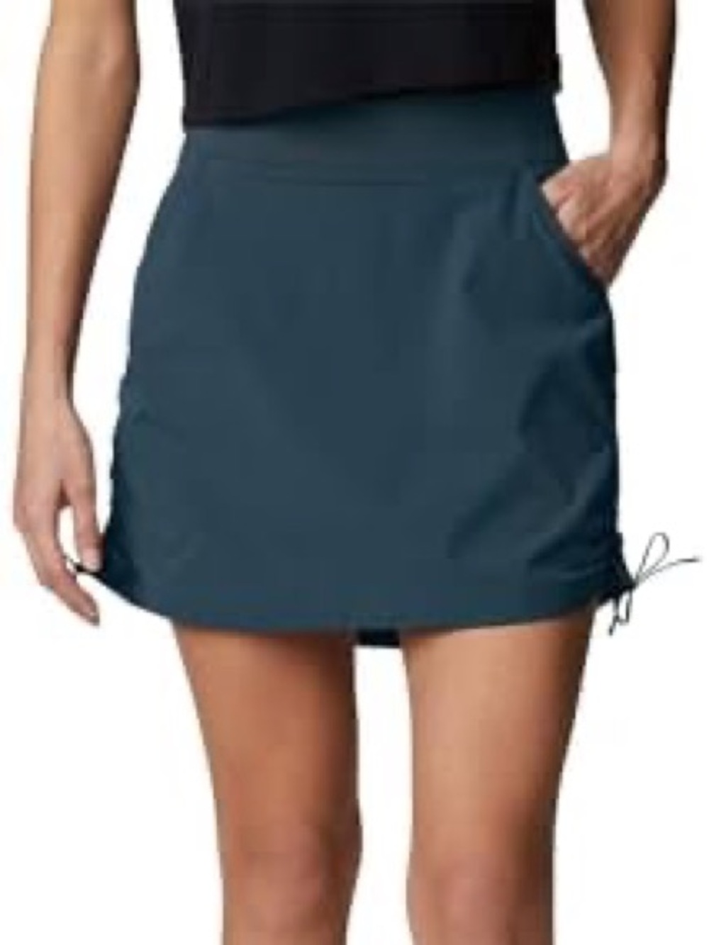New Columbia Women's All Seasons Ruched teal Skort size Large active outdoor